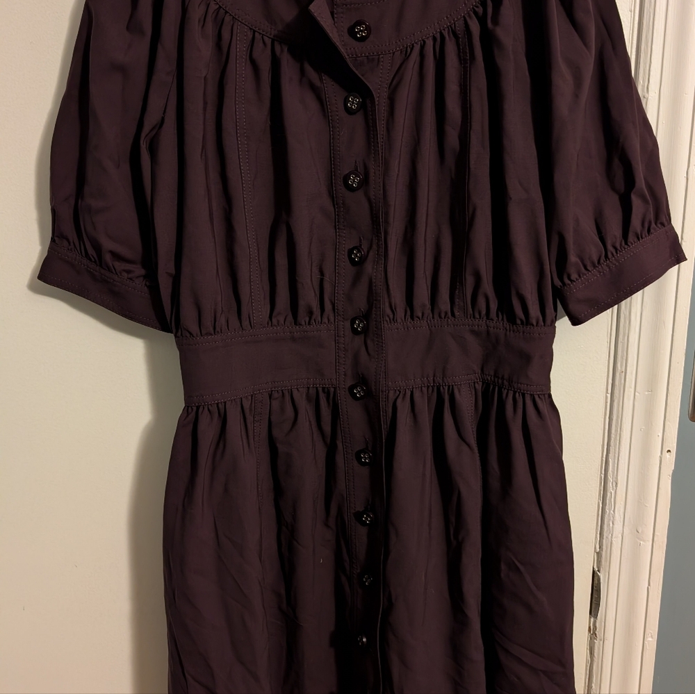 Catherine Malandrino Deep Purple Dress Size 10 - Picture 2 of 6